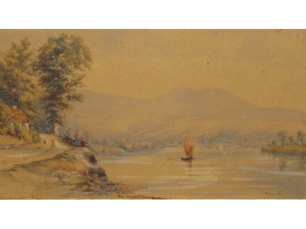 Appraisal: Watercolour 'Blackwater' signed C Nasmyth