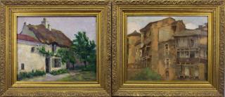 Appraisal: Albert Lepreux France - paintings Inscribed verso Oil Board Sight