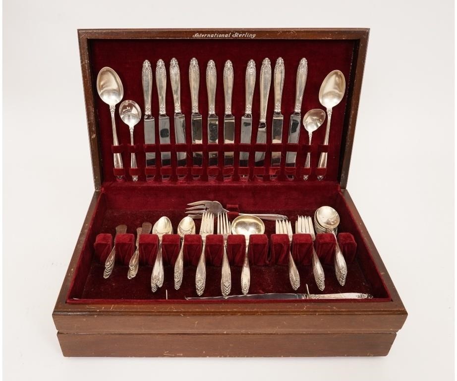 Appraisal: Sterling silver flatware service by International in the Prelude pattern