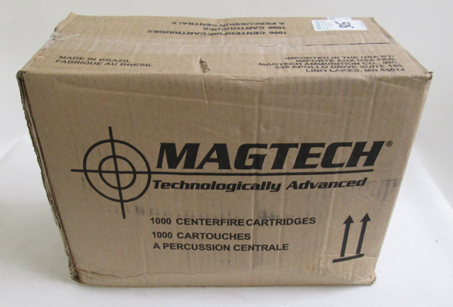 Appraisal: ROUNDS MAGTECH S W CALIBER AMMUNITION grain FMC-flat bullets packed