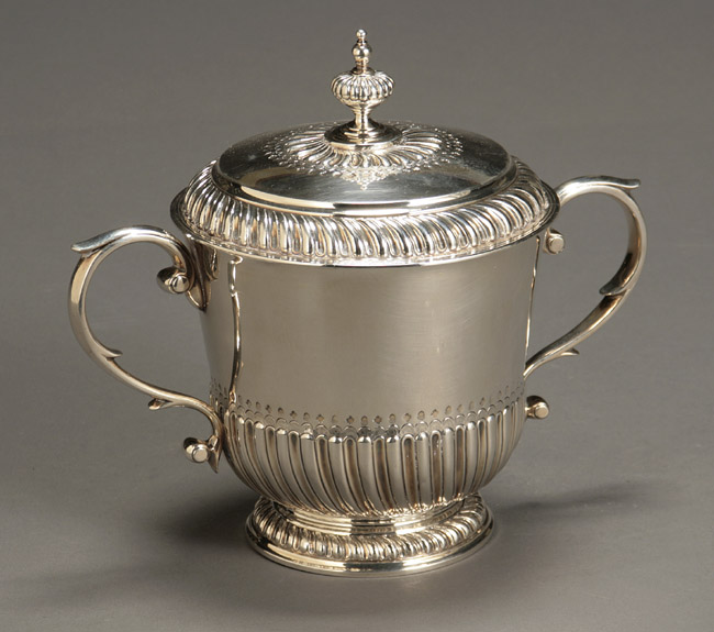 Appraisal: George VI Silver Two-Handled Covered Cup Peter Guille Ltd London