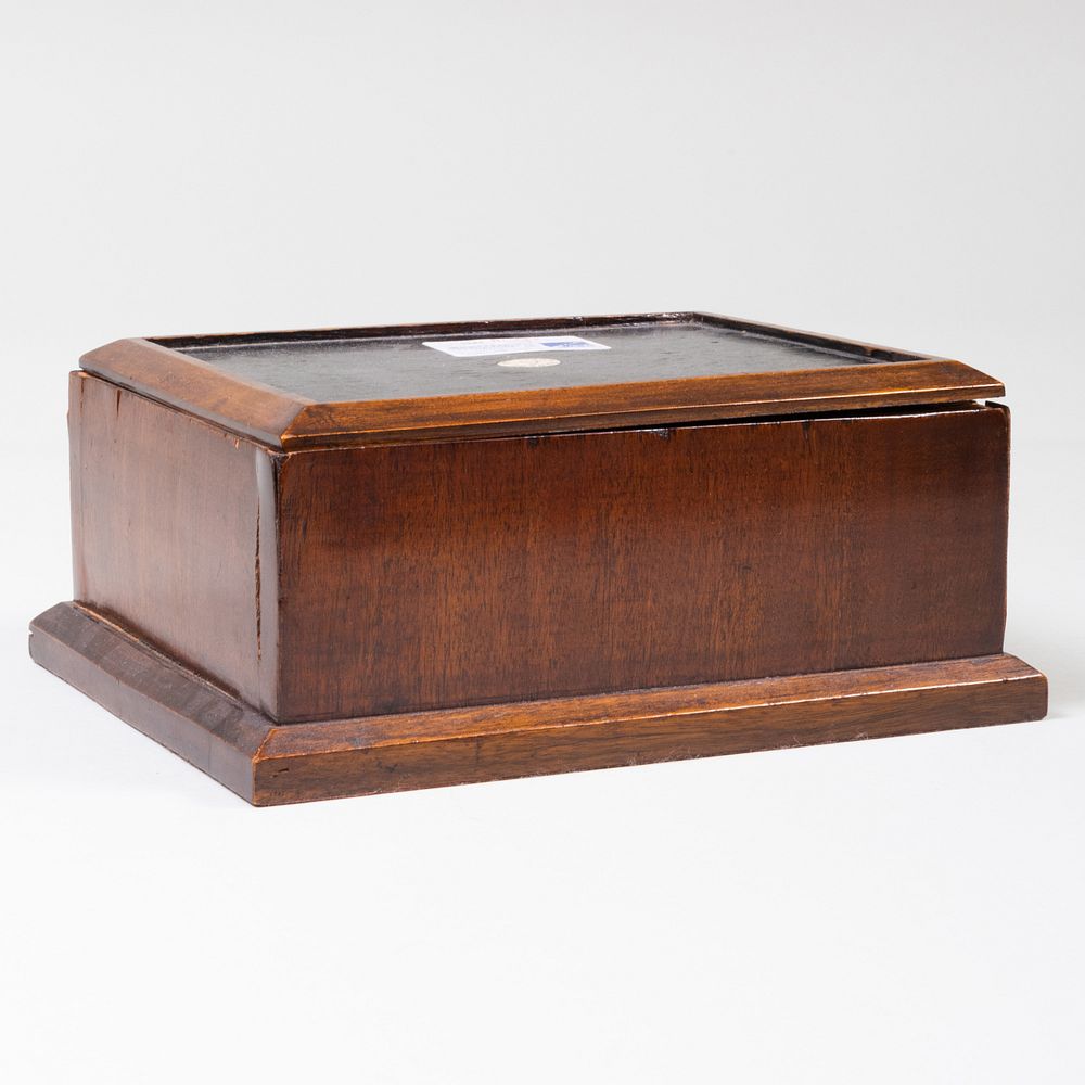 Appraisal: George Edward Ltd Mahogany Presentation Box The top inset with