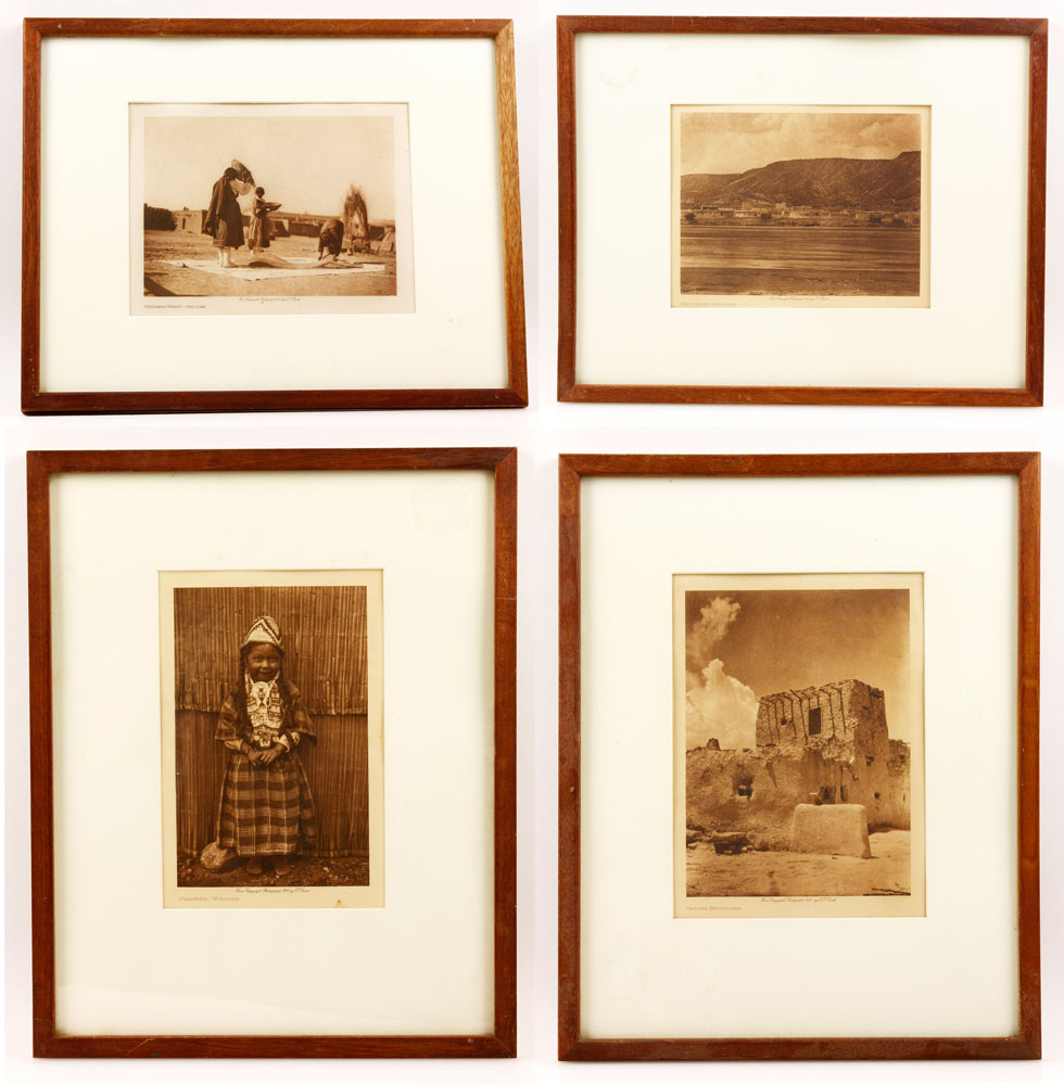 Appraisal: - Curtis Photographs Lot of four photogrpahs by Edward Curtis