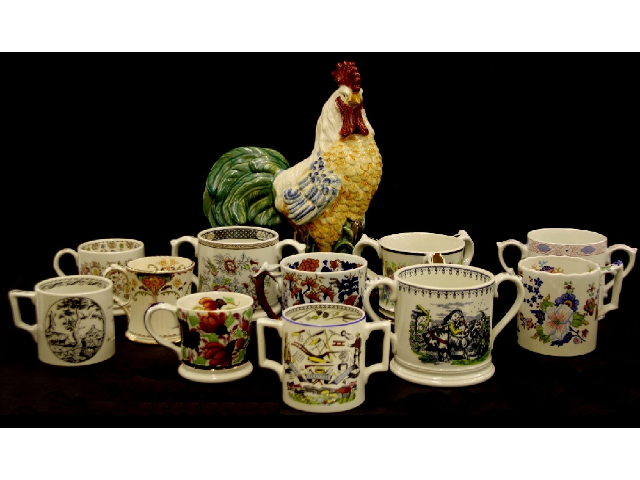 Appraisal: Collection of eleven various commemorative cider mugs reproduced by Wade