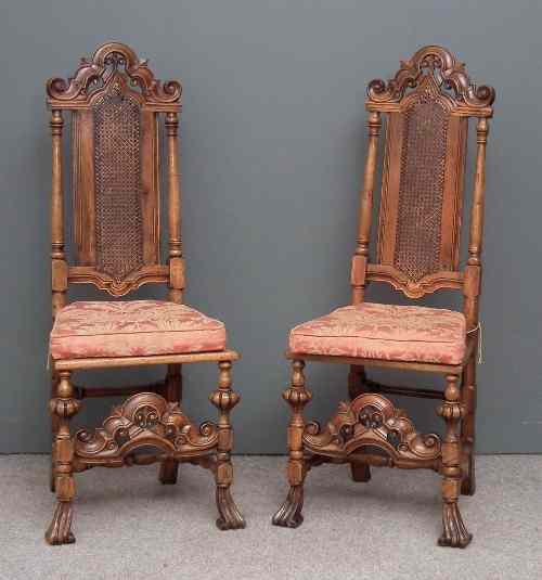 Appraisal: A pair of late th early th Century walnut high