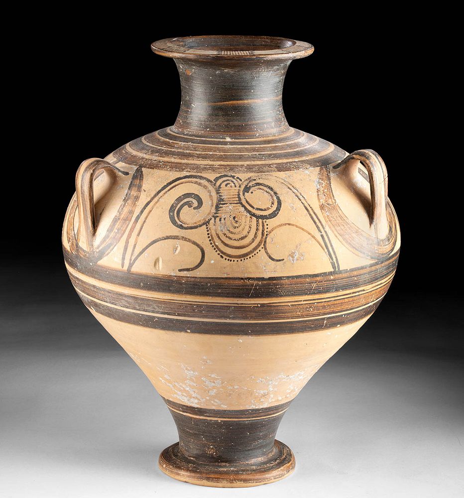 Appraisal: Huge Decorated Mycenaean Terracotta Amphora - Sotheby's Classical Greece Mycenae