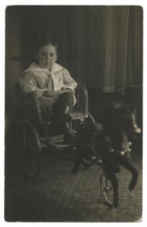 Appraisal: Miller Charlie RPPC and Photograph of Miller as Young Boy