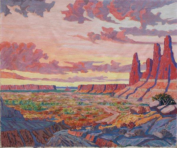 Appraisal: BEHN Harry American - ''Monument Valley'' Oil Canvas '' x