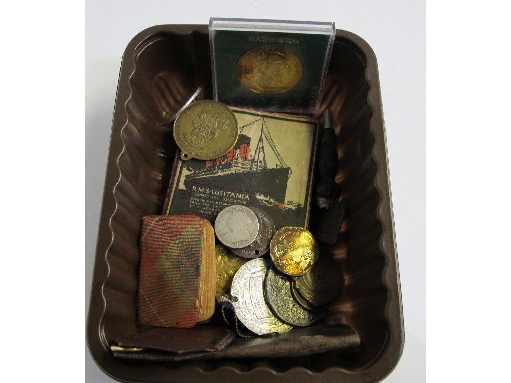 Appraisal: Box of coins miniature bible etc