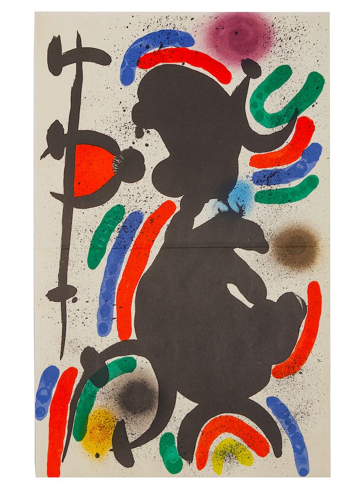 Appraisal: Joan Miro Untitled From Original Lithograph I Joan Miro Untitled