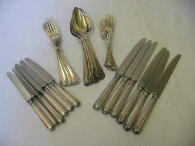 Appraisal: A MATCHED FLATWARE SERVICE for six settings in Old English