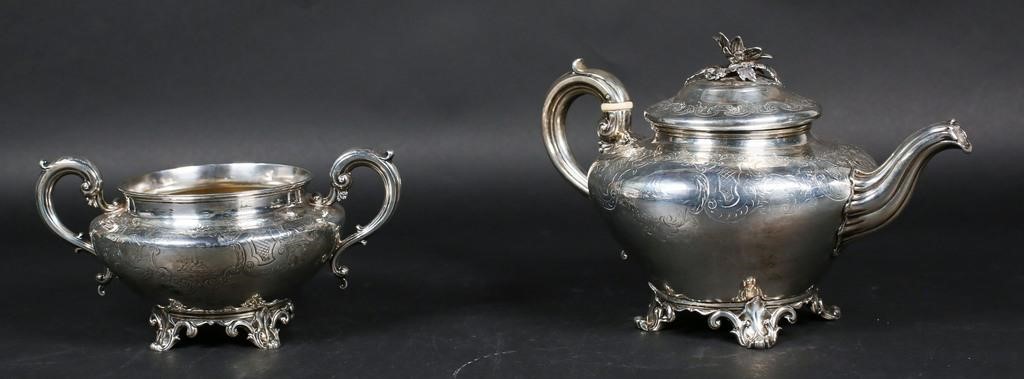 Appraisal: Edward Edward Jr and John William Barnard sterling teapot and