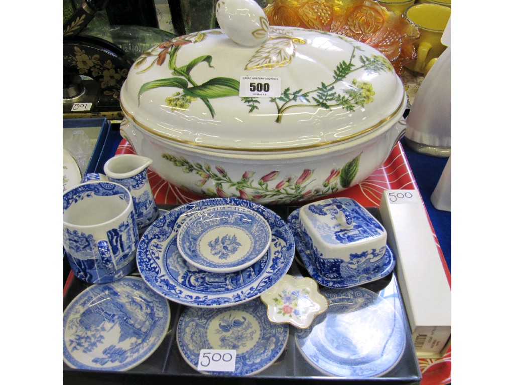 Appraisal: Tray lot of Spode to include a quantity of blue