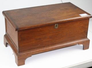 Appraisal: Chippendale walnut blanket chest w x h x d Early