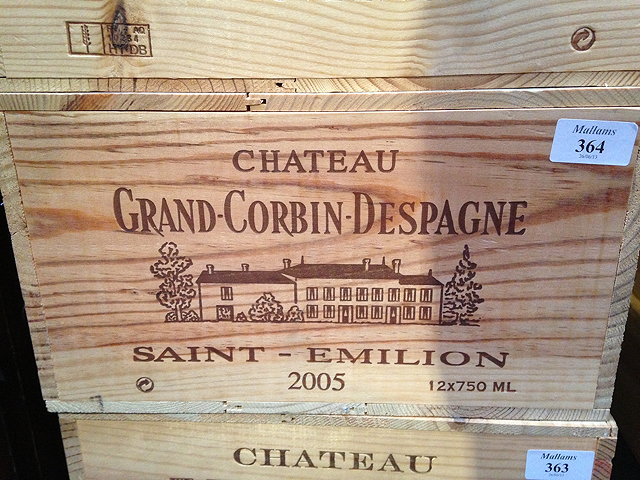 Appraisal: A CASE BOTTS CH GRAND-CORBIN-DESPAGNE SAINT-EMILION