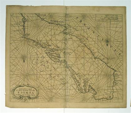 Appraisal: pieces Primarily Hand-Colored Maritime Maps Grierson Jane The Sea Coast