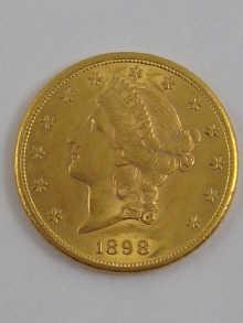 Appraisal: A USA dollar gold coin dated San Francisco mint weight