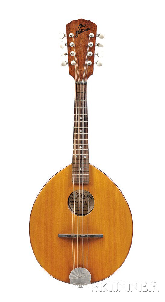 Appraisal: American Mandolin The Flatiron Montana labeled THE FLATIRON MANDOLIN MODEL