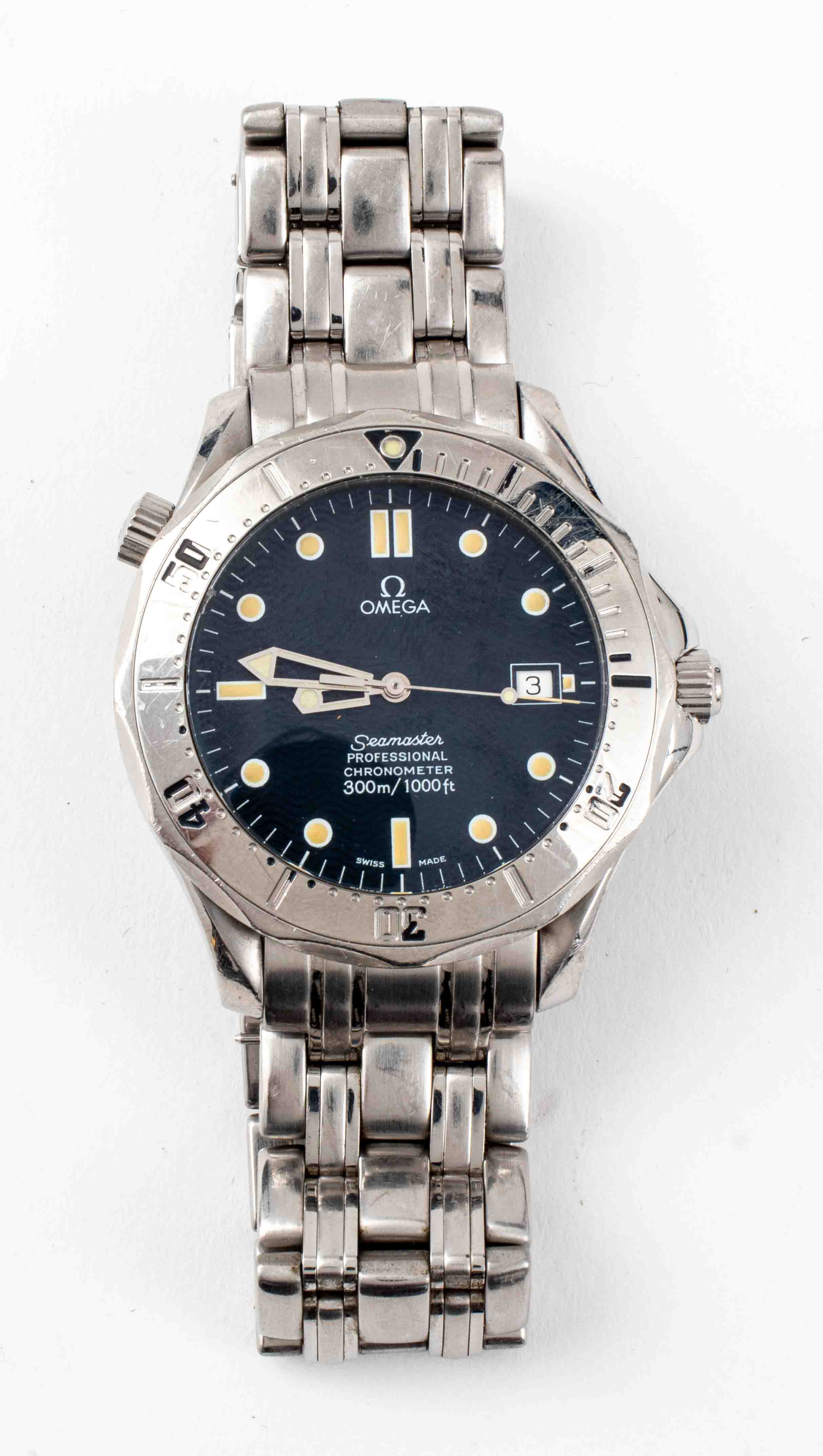 Appraisal: OMEGA SEAMASTER STAINLESS STEEL WATCH Vintage Omega Seamaster Professional Chronometer