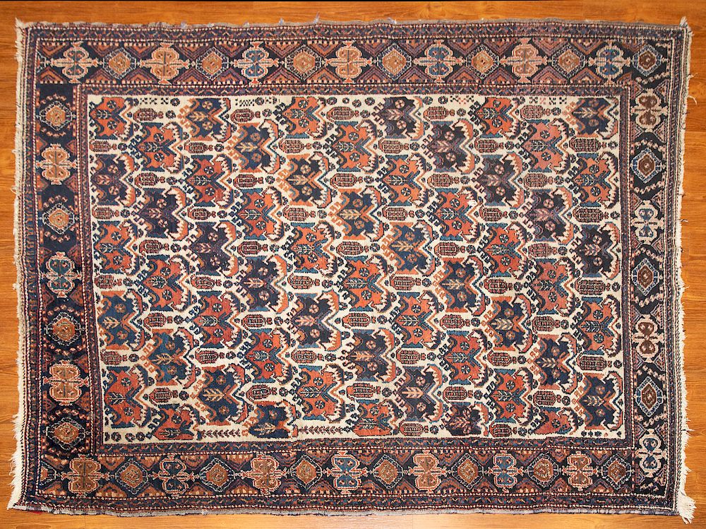 Appraisal: Semi-Antique Afshar Rug Persia x second quarter- th century Condition