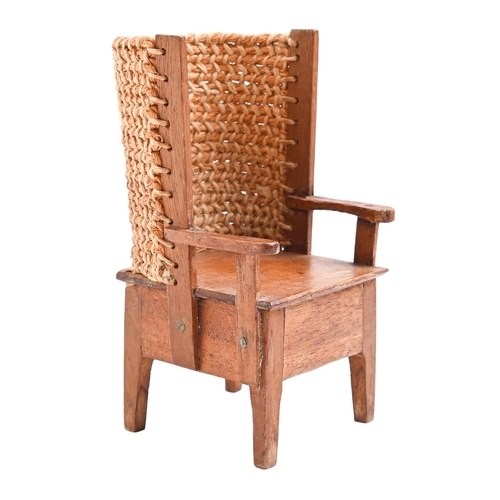 Appraisal: A wood and lipvwork model of an Orkney chair early