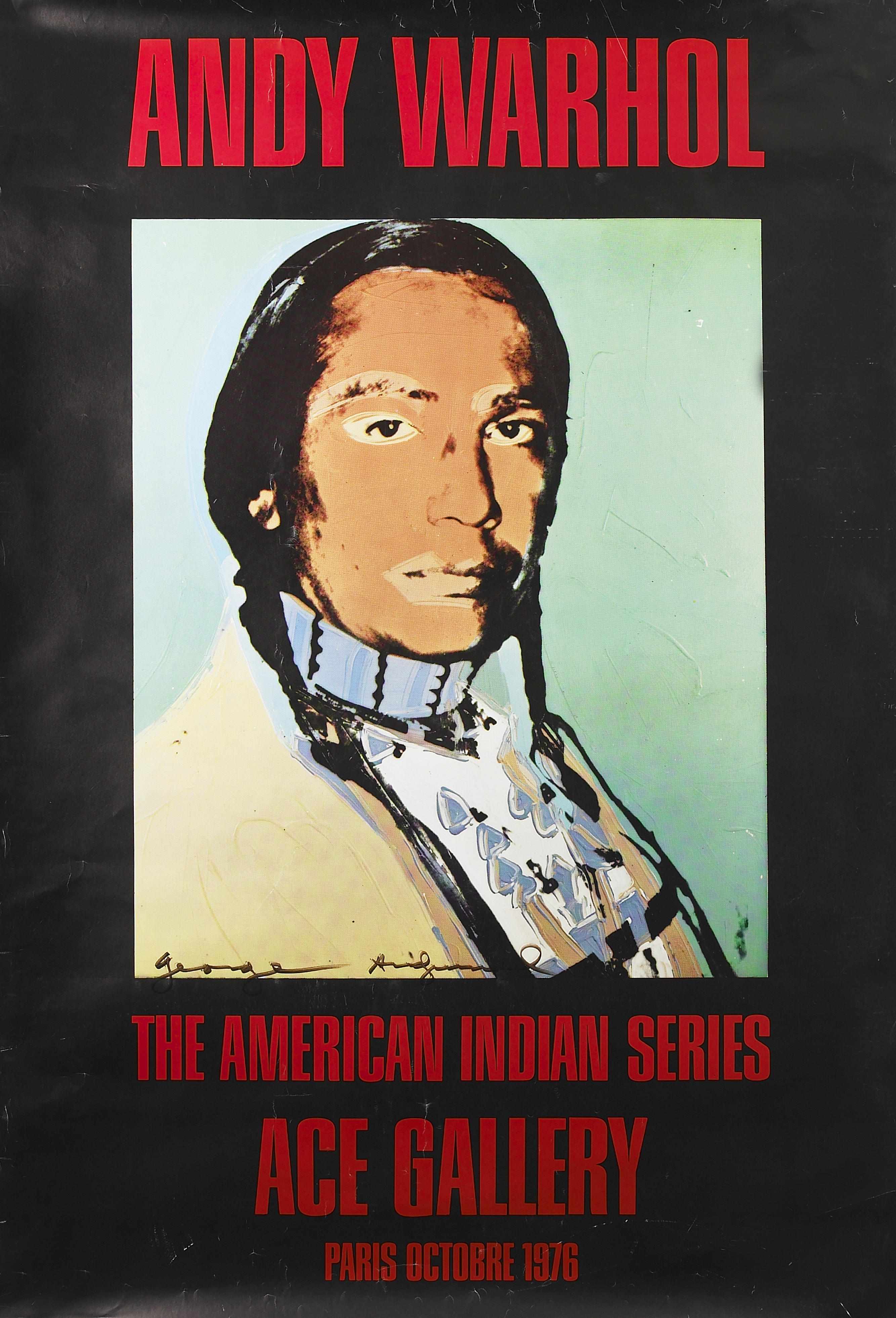 Appraisal: Andy Warhol American - The American Indian Series Ace Gallery