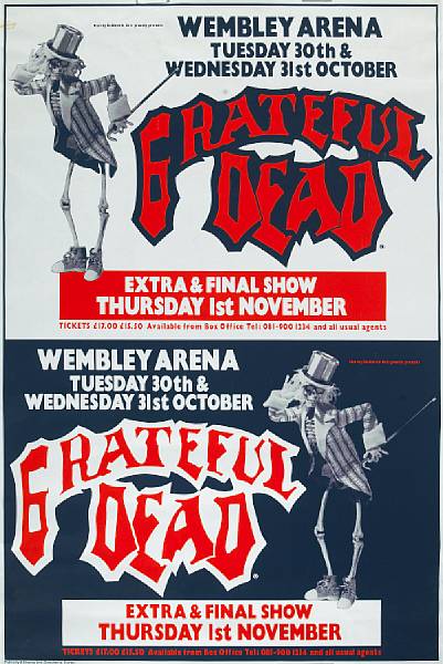 Appraisal: A concert poster - Wembley Arena London England October -