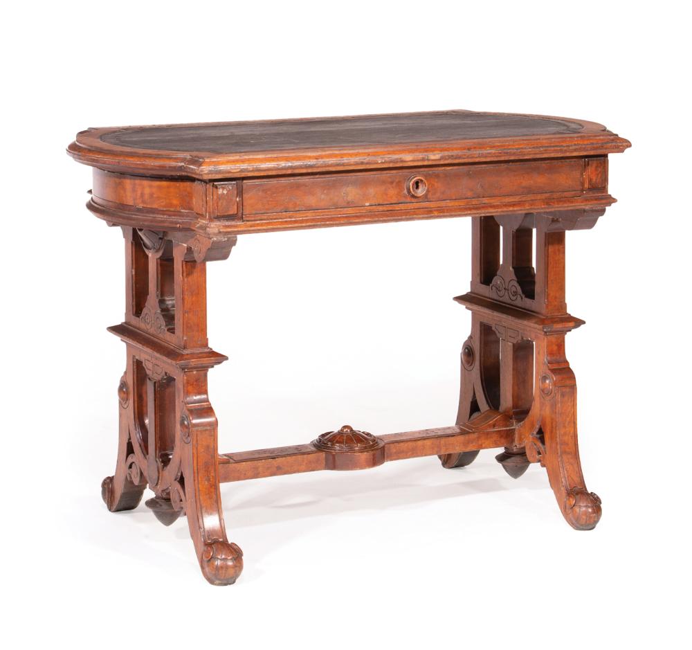 Appraisal: American Renaissance Revival Walnut Lady's Writing Table late th c