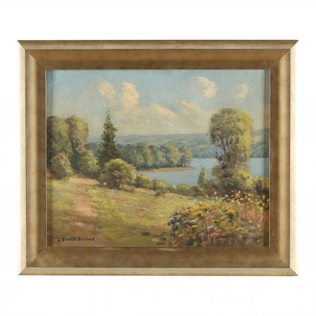 Appraisal: SAMUEL EDGAR GEORGE AMERICAN - FINGER LAKES LANDSCAPE Oil on