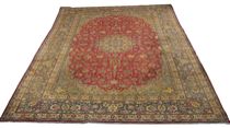 Appraisal: A Persian Isfahan early th Century Large area rug features