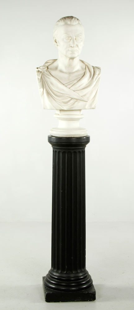 Appraisal: - Classical Style Plaster Bust Classical style plaster bust on