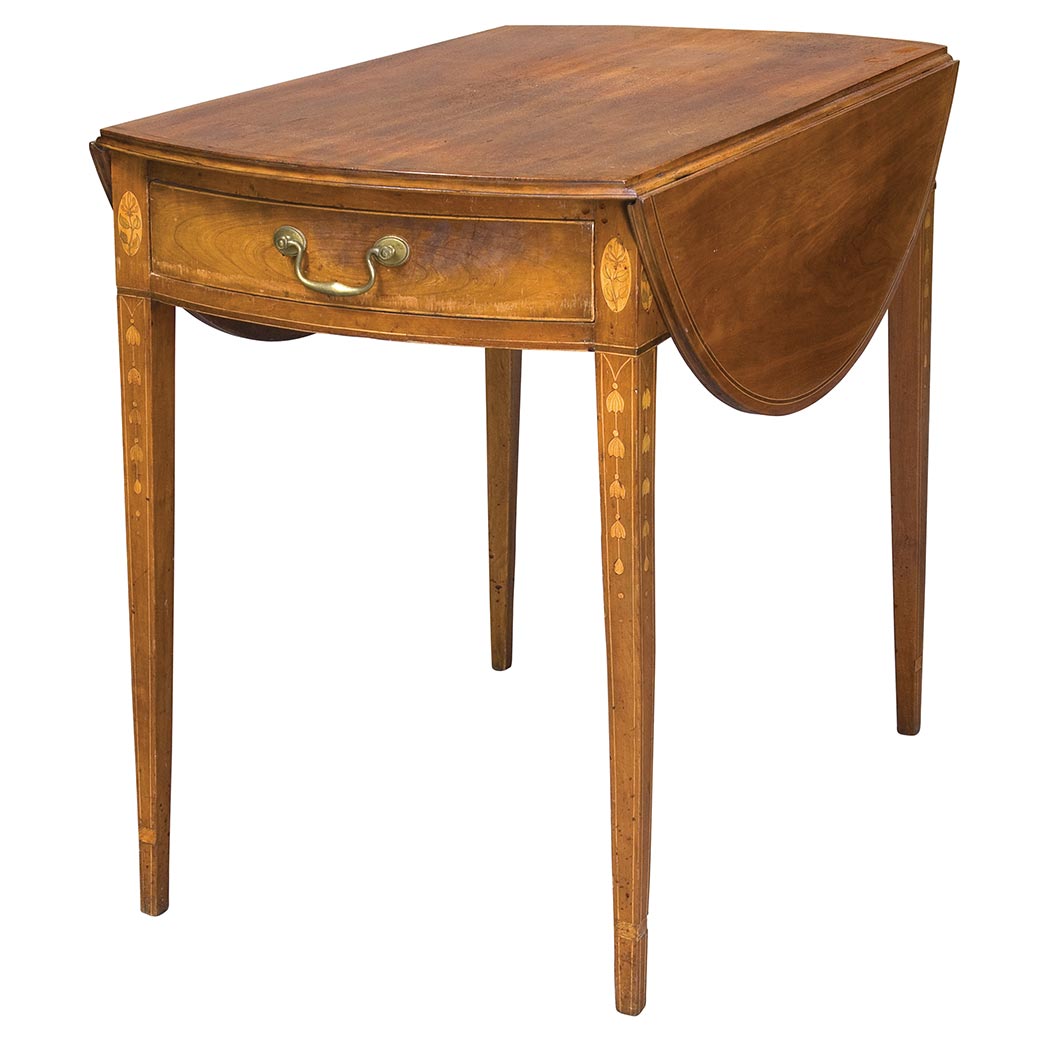 Appraisal: Federal Inlaid Mahogany Pembroke Table Probably Baltimore early th century