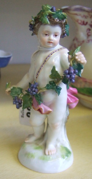 Appraisal: A Meissen porcelain figure th century emblematic of one of