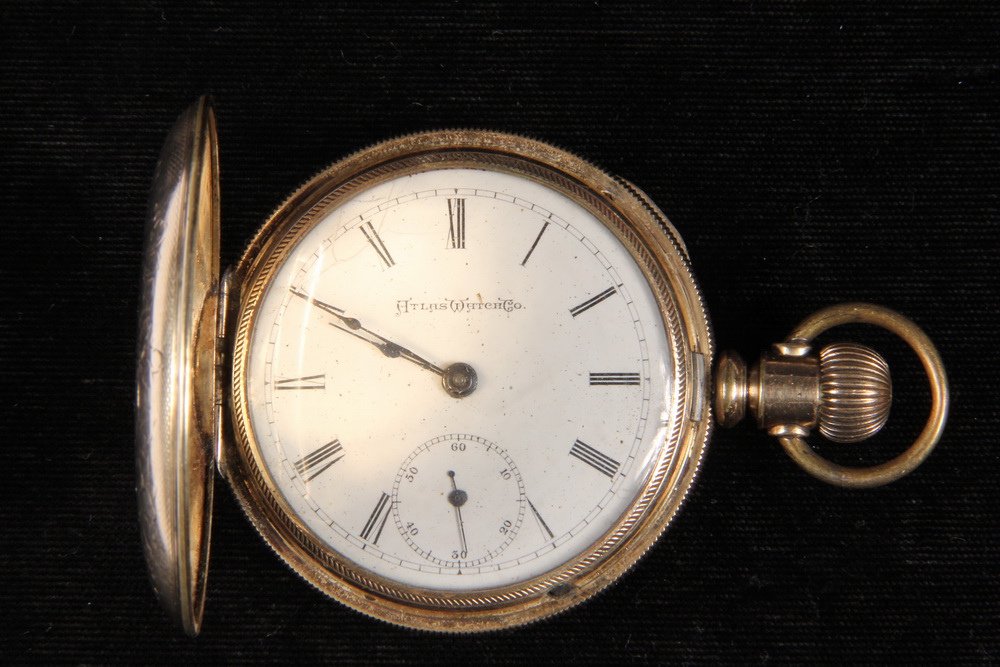 Appraisal: MAN'S POCKETWATCH - Man's Antique heavy gold-filled Hunter Case Pocketwatch