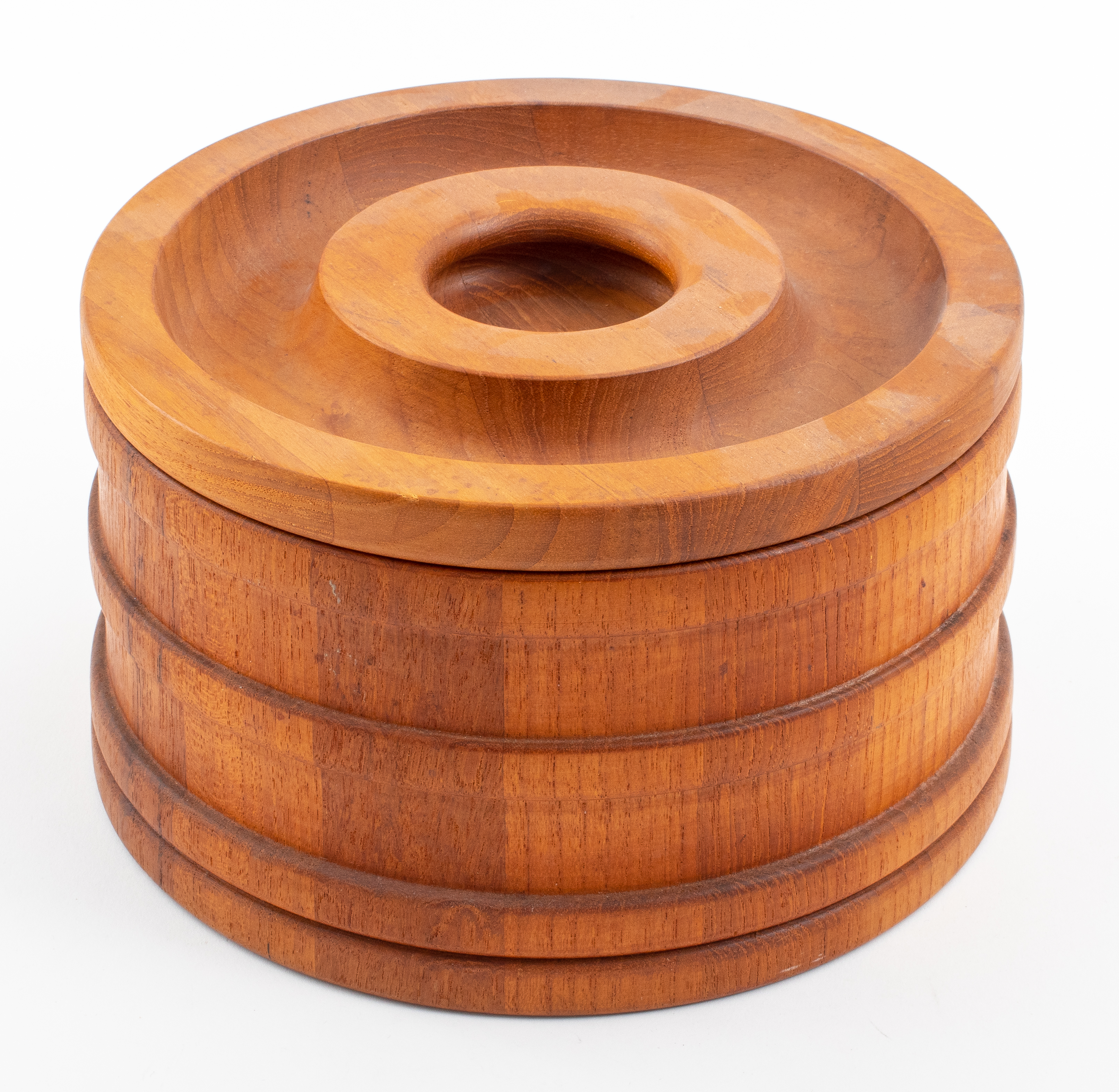 Appraisal: DANSK DESIGNS WOODEN ICE BUCKET Dansk Designs wooden ice bucket