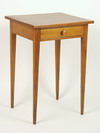 Appraisal: LAMP TABLE - Country Hepplewhite single drawer lamp table single