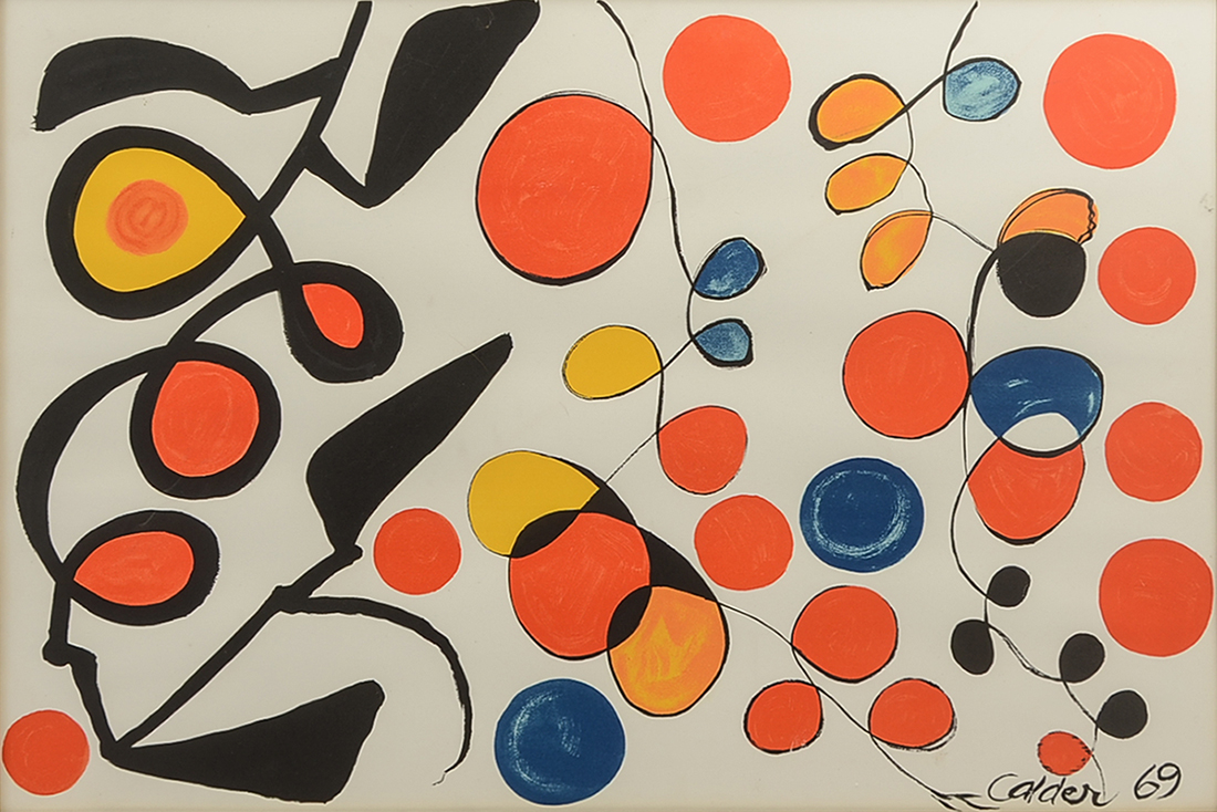 Appraisal: CALDER Alexander American - ''Spring'' Lithograph sight size '' x