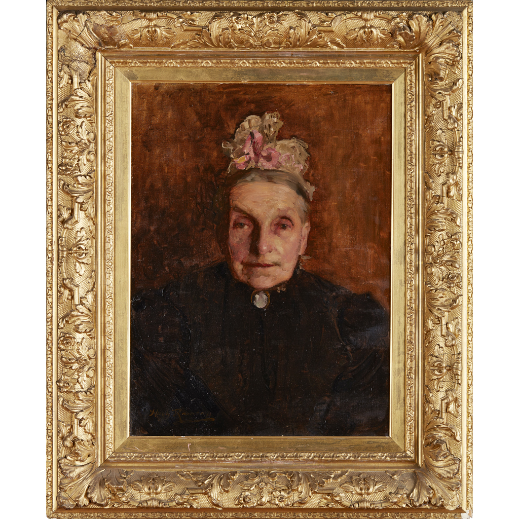 Appraisal: HUGH RAMSAY AUSTRALIAN - PORTRAIT OF AN ELDERLY LADY Signed