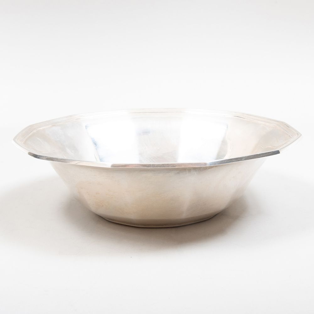 Appraisal: Tiffany Co Silver Faceted Bowl Marked 'Sterling' in diam oz