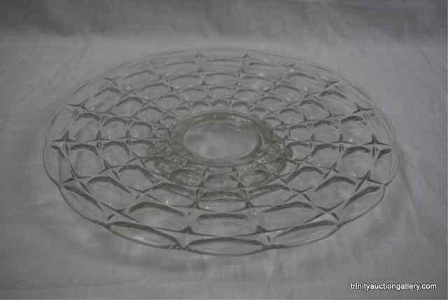 Appraisal: Vtg Indiana Glass ''Constellation'' Cake StandProduced by Indiana Glass Company