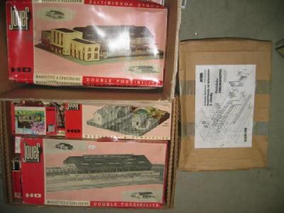 Appraisal: Jouef H O Scale Plastic Kits including station building platforms