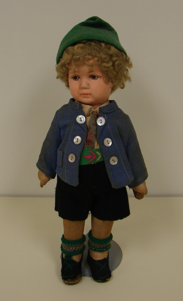 Appraisal: All original 's - 's Bing type boy Art doll