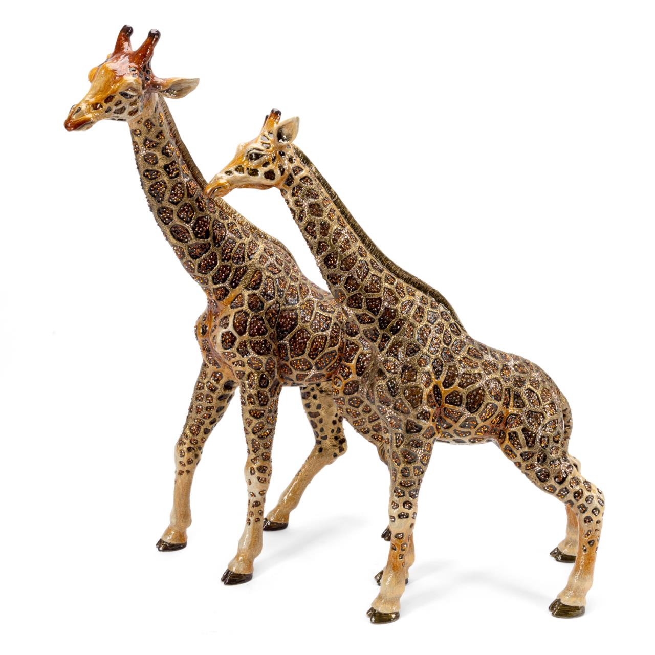 Appraisal: LARGE LIMITED EDITION JAY STRONGWATER GIRAFFES Jay Strongwater American founded