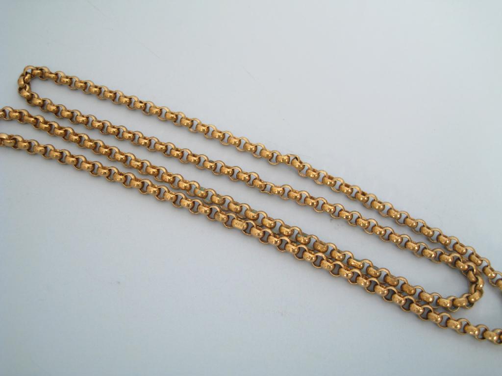 Appraisal: A ct gold Belcher Chain in long approx gms