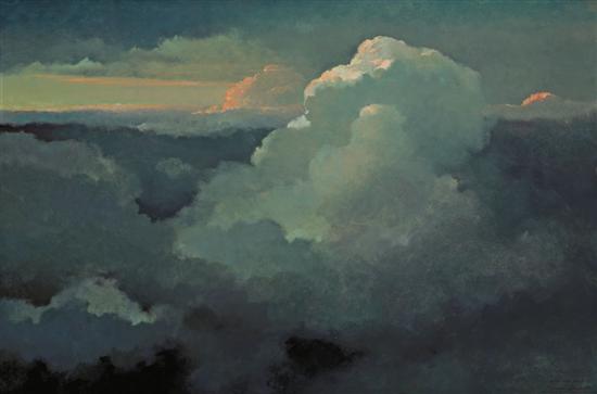 Appraisal: ERIC SLOANE American - End of Day oil on masonite