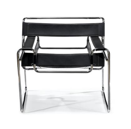 Appraisal: Wassily chair Marcel Breuer for Knoll - H in W