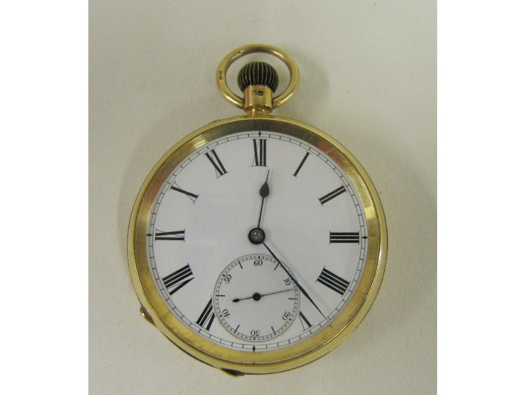 Appraisal: Eighteen carat gold cased pocket watch hallmarked London