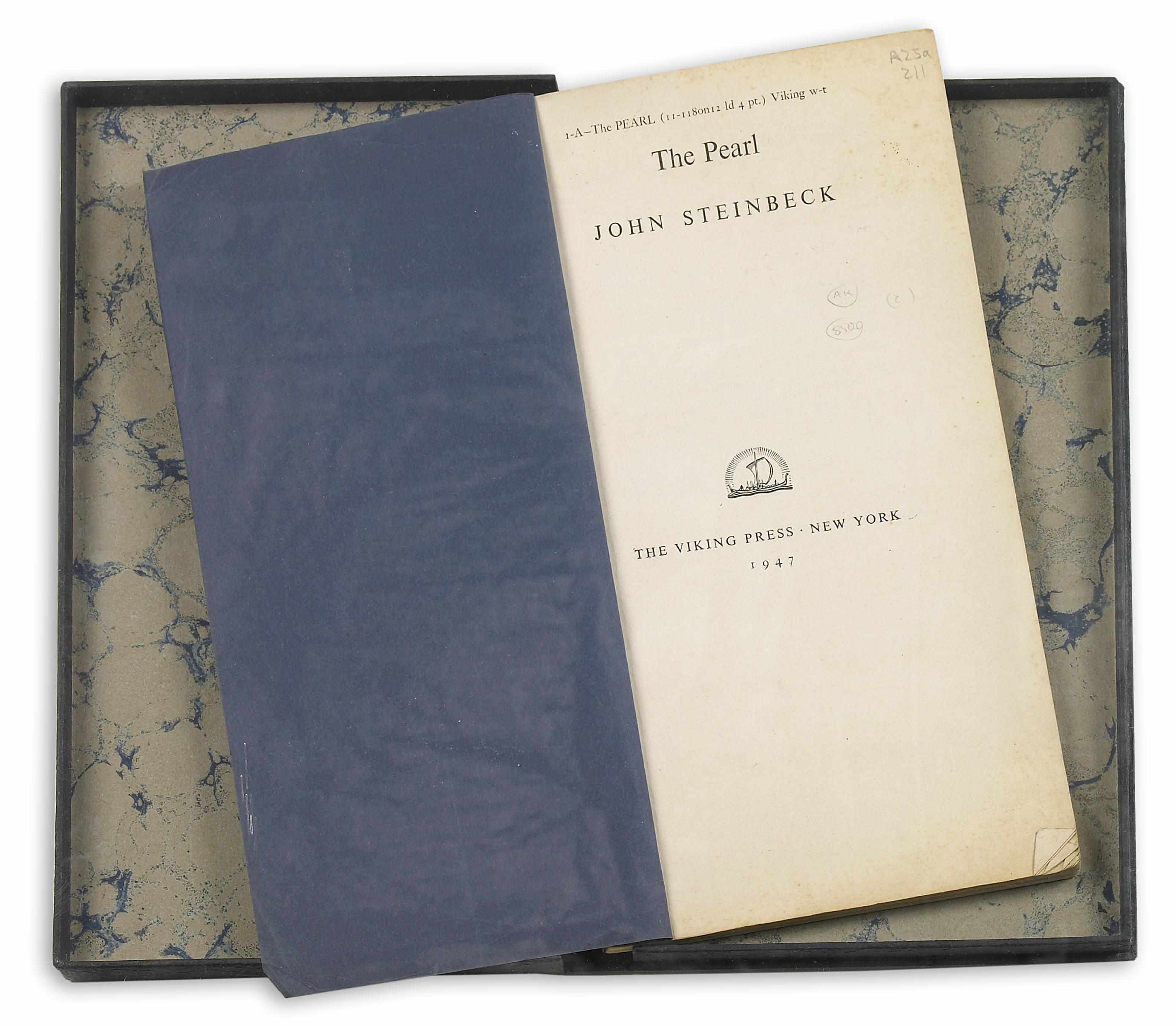 Appraisal: STEINBECK JOHN - The Pearl New York The Viking Press