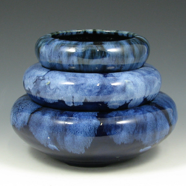 Appraisal: Brush McCoy Blue Onyx Bowls - Excellent Lot of three