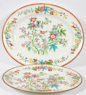 Appraisal: ROYAL DOULTON PORCELAIN PLATTERS C TWO ROYAL DOULTON PORCELAIN PLATTERS